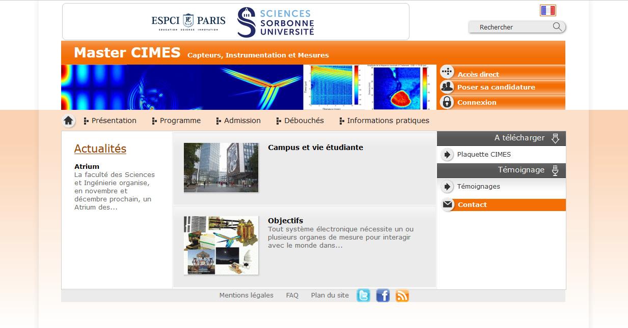 Paris Tech Master Cimes